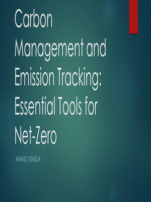cover image of Carbon Management and Emission Tracking
